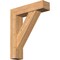 Ekena Millwork Traditional Craftsman Smooth Bracket w/ Offset Brace, Western Red Cedar, 7 1/2"W x 30"D x 36"H BKT0806X30X36TRA04SWR - alternate 1